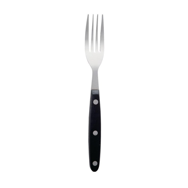 Fourchettes à viande Olympia manche noir (Lot de 12) - EQUIPEMENT RESTAURATION 