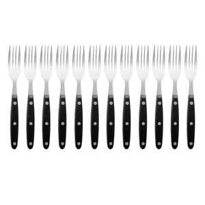 Fourchettes à viande Olympia manche noir (Lot de 12) - EQUIPEMENT RESTAURATION 