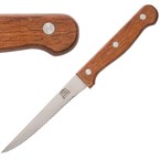 Couteaux à viande Olympia manche en bois (Lot de 12) - EQUIPEMENT RESTAURATION 