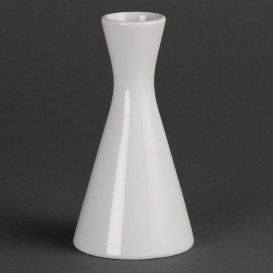 Vases bouteilles blancs 140mm Olympia (Lot de 6) - EQUIPEMENT RESTAURATION 