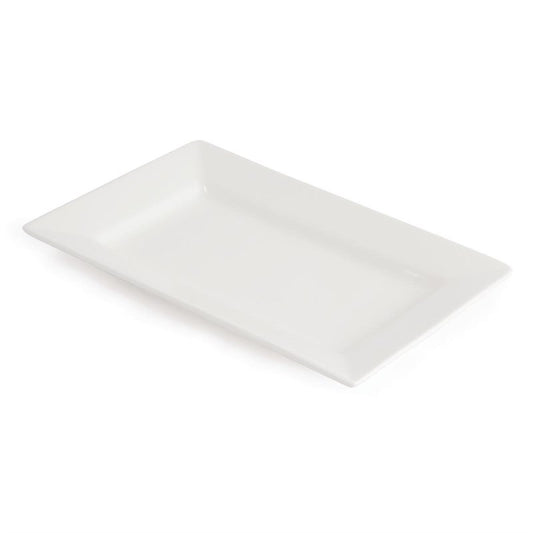 Assiettes rectangulaires à bord large Olympia Lumina 200 x 130mm (Lot de 6) - EQUIPEMENT RESTAURATION 