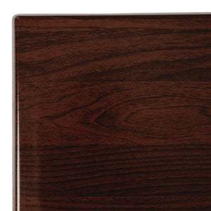 Plateau de table rectangulaire pré percé Bolero coloris marron foncé - EQUIPEMENT RESTAURATION 