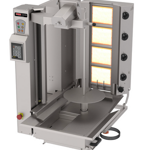 Machine à kebab 4 Zones GAZ – AUTOMATIQUE - Marque: SGS | SGS-ADR-C1-4G - EQUIPEMENT RESTAURATION 