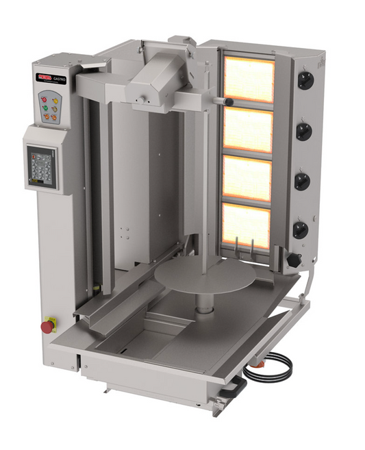 Machine à kebab 4 Zones GAZ – AUTOMATIQUE - Marque: SGS | SGS-ADR-C1-4G