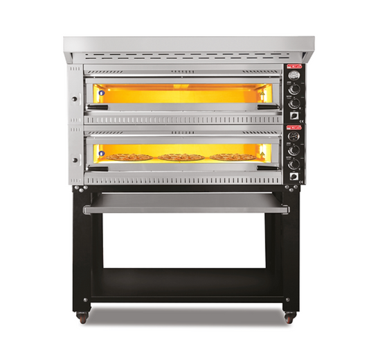 Four à pizza 6+6 pizzas 2 niveaux | Marque: SGS PO70105DESUP - EQUIPEMENT RESTAURATION 