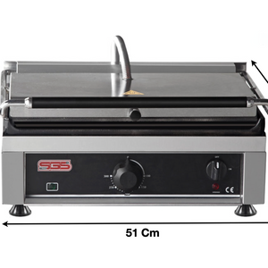 Machine à panini XL – Lisse/Lisse | Marque: SGS - TG-2745-G/G - EQUIPEMENT RESTAURATION 