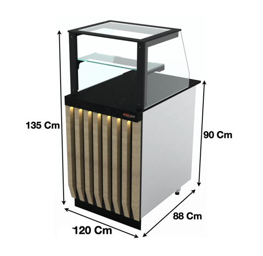 Meuble caisse 120cm – Marque: SGS GASTRO | SGSKS1201