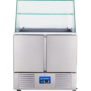 Saladette réfrigérée – 2 portes pleines GN1/1 – 2 x GN1/1 + 3 x GN1/6 | S900VG - EQUIPEMENT RESTAURATION 