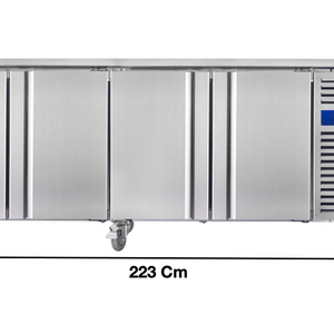 Meuble table congélateur – 4 portes pleines GN1/1 | CUIST GN4100BT - EQUIPEMENT RESTAURATION 