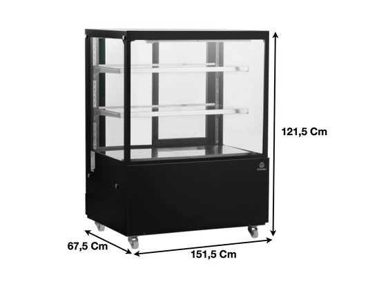 Vitrine de comptoir 151cm réfrigérée panoramique 470 L. | CUIST VP1500 - EQUIPEMENT RESTAURATION 