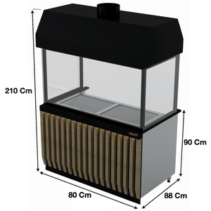 Barbecue 80 Cm – Série LUXUS SGSOCK80 | Marque: SGS