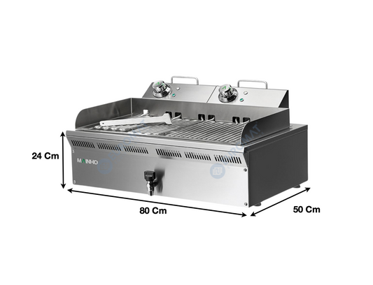 Barbecue électrique 80Cm – Marque: MAINHO | ELB-82EM