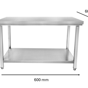 Table soubassement inox 600 x 600 x 600 mm | CUIST STTF066S - EQUIPEMENT RESTAURATION 