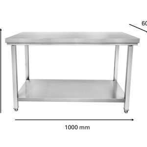 Table soubassement inox 1000 x 600 x 600 mm | CUIST STTF106S - EQUIPEMENT RESTAURATION 
