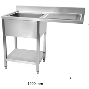 Plonge inox lave vaisselle 1200 x 600 x 950 mm | CUIST STSD126R - EQUIPEMENT RESTAURATION 