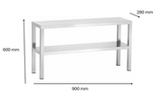 Etagère du chef à poser 900 x 280 x 600 mm | CUIST EXT900 - EQUIPEMENT RESTAURATION 