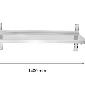 Etagère murale inox 1400 x 300 x 350 mm | CUIST STSW143 - EQUIPEMENT RESTAURATION 