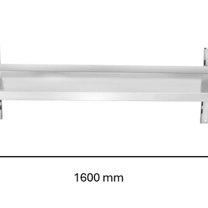 Etagère murale inox 1600 x 300 x 350 mm | CUIST STSW163 - EQUIPEMENT RESTAURATION 