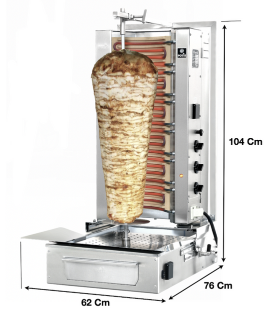 Machine à kebab 3 Zones HP ELEC – FE Series | Marque: Potis FE3S