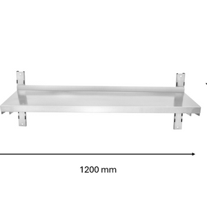 Etagère murale inox 1200 x 300 x 350 mm | CUIST STSW123 - EQUIPEMENT RESTAURATION 