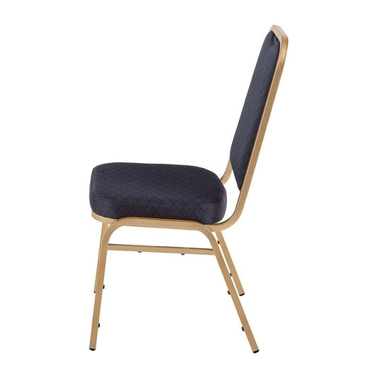 Chaises de banquet à dossier carré Bolero bleues (Lot de 4) - EQUIPEMENT RESTAURATION 