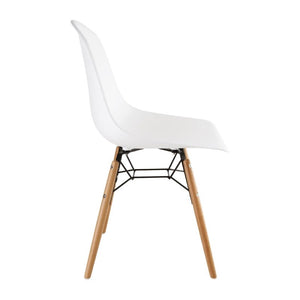 Chaise moulée PP avec structure métallique Arlo Bolero blanche (lot de 2) - EQUIPEMENT RESTAURATION 