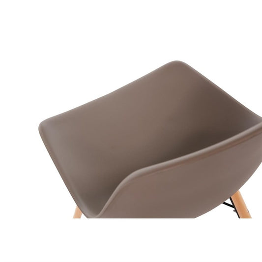 Chaise moulée PP avec structure métallique Arlo Bolero café (lot de 2) - EQUIPEMENT RESTAURATION 
