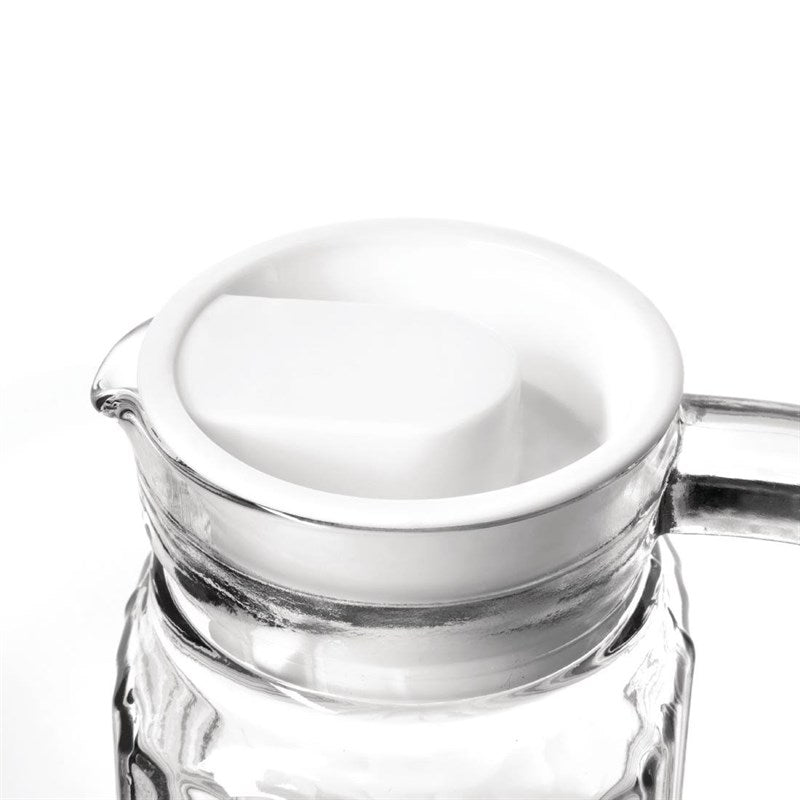 Pichet rainuré en verre Olympia (Lot de 6) - EQUIPEMENT RESTAURATION 