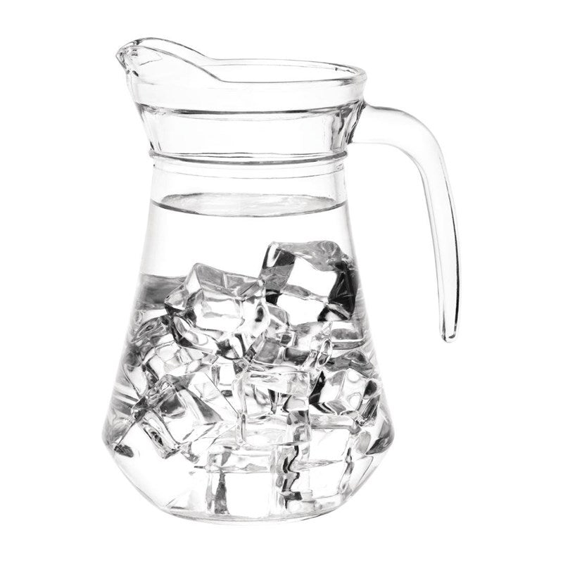 Pichet en verre Olympia 1L (Lot de 6) - EQUIPEMENT RESTAURATION 