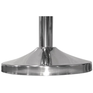 Poteau d accueil en acier inoxydable Bolero chromé à tête ronde - EQUIPEMENT RESTAURATION 