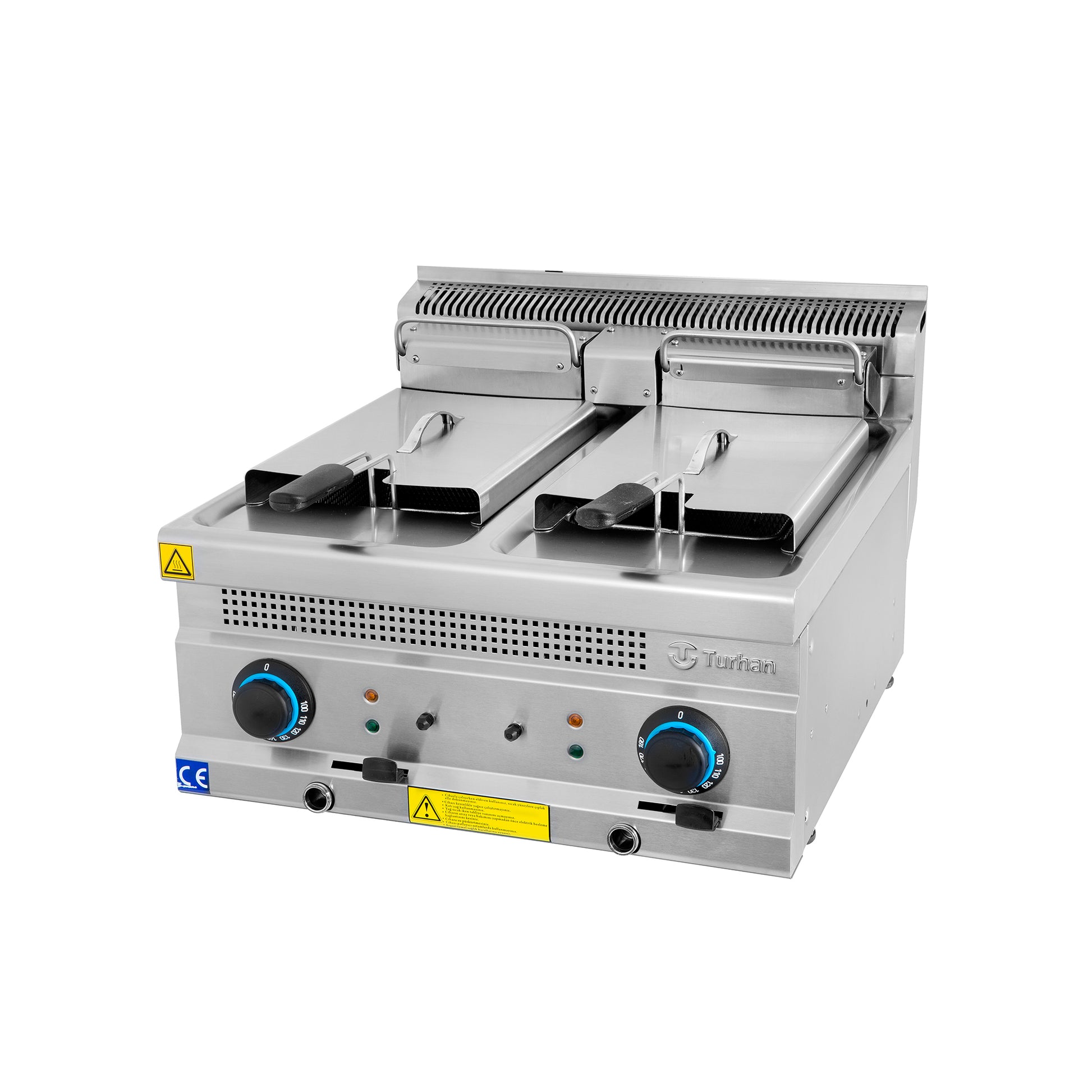 Friteuse Électrique Professionnelle TC.6FE600 – Double Cuve – 600×630×300 – 18 kW