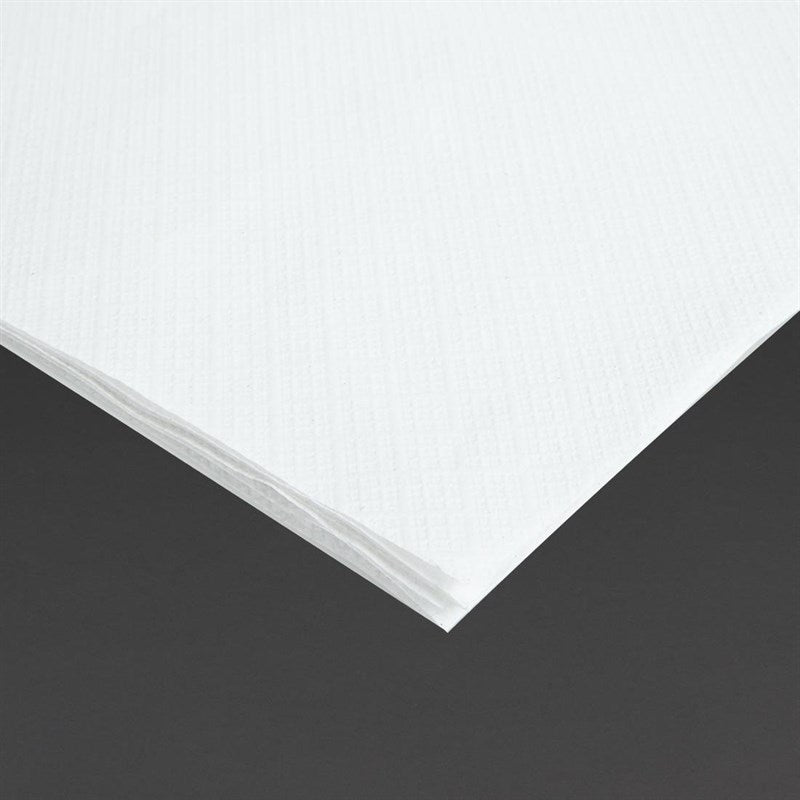Surnappes blanches en papier Tork (lot de 25) - EQUIPEMENT RESTAURATION 