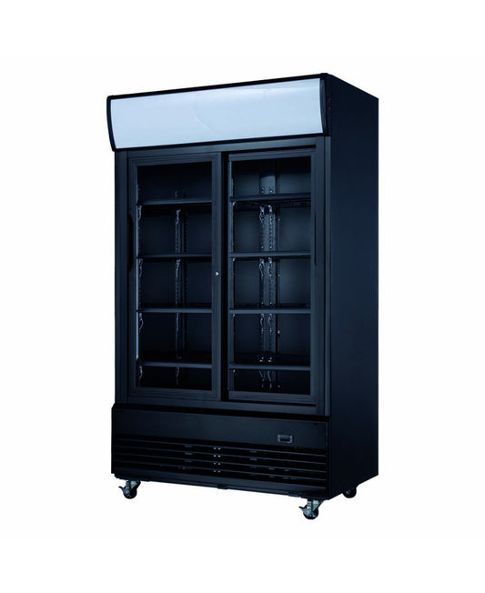 Armoire à boissons LG800BFB – 800 L – double porte vitrée