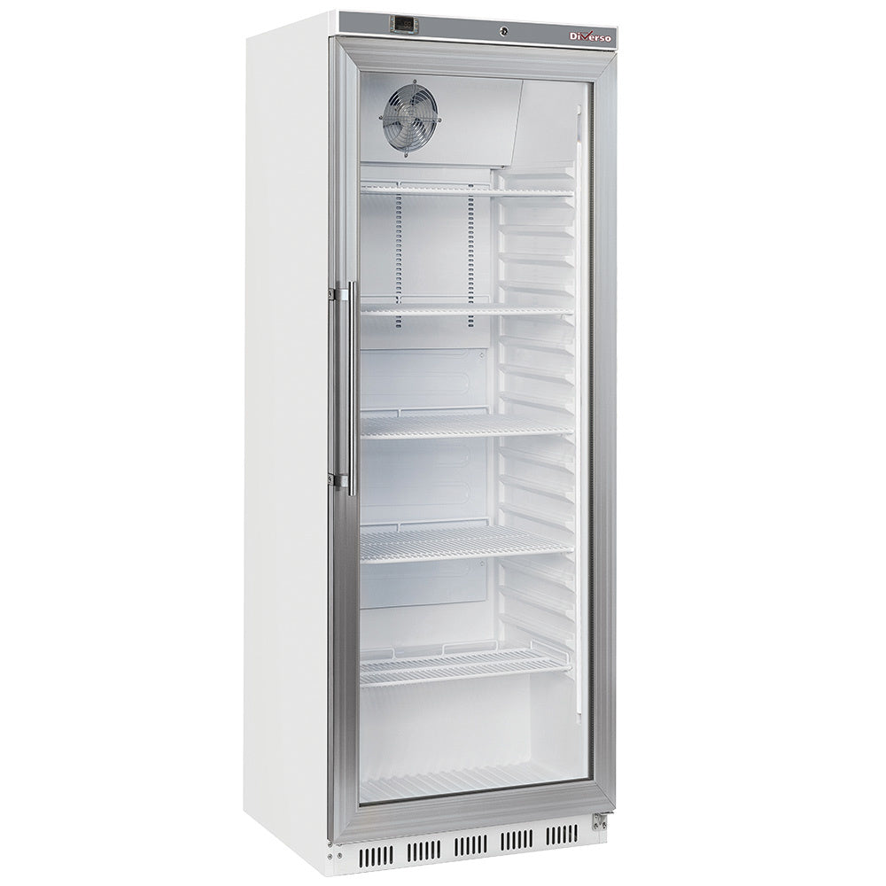 Armoire frigorifique GN 2/1, porte vitrée, ventilée - 600 L - Blanc - WR-PG61-LG - EQUIPEMENT RESTAURATION 