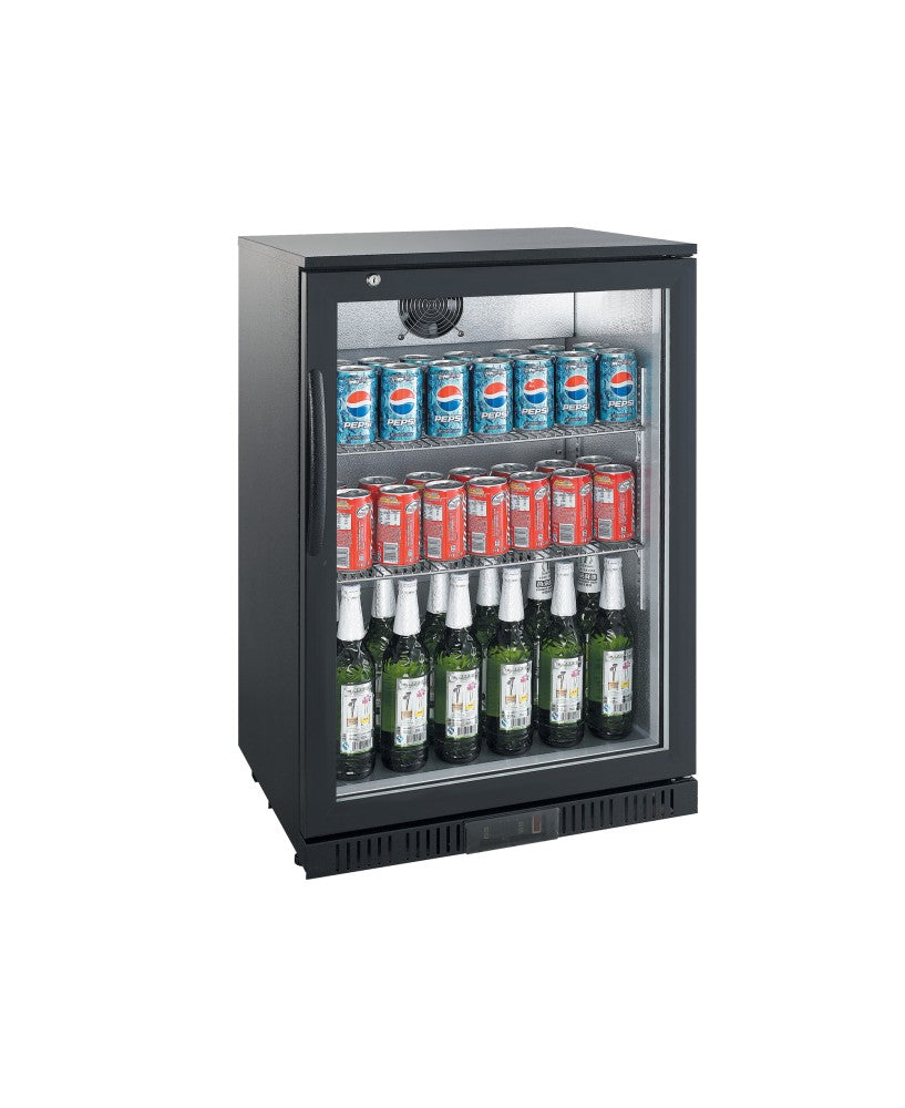 Arrière-bar réfrigéré LG128 – 1 porte battante vitrée