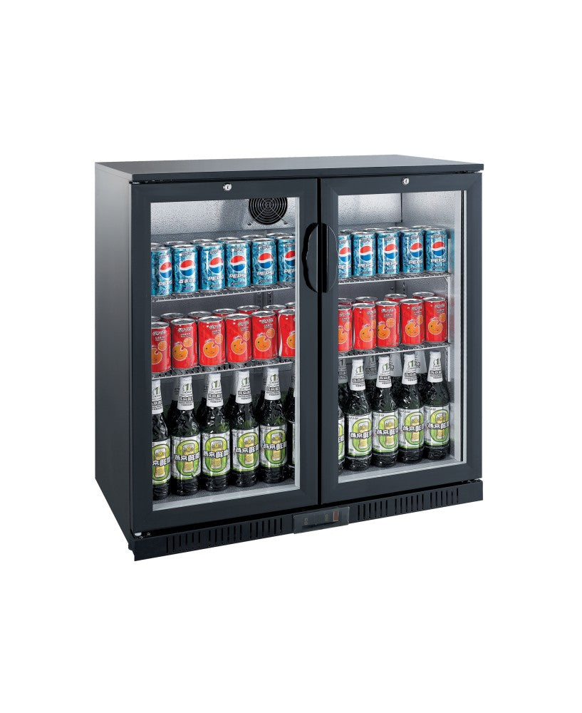 Arrière-bar réfrigéré LG198H – 2 portes battantes vitrées