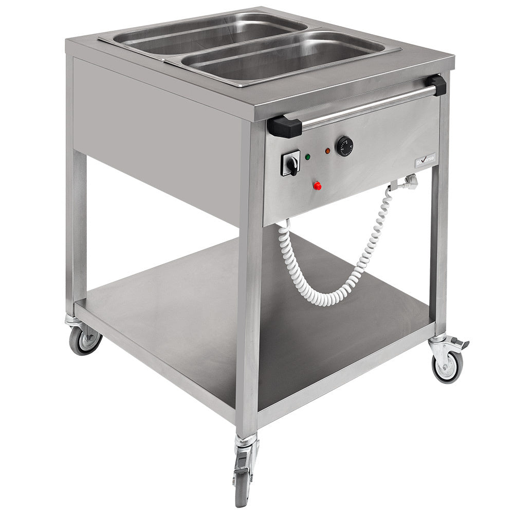 Bain marie mobile - 2x GN1/1 - WR-BM20-20 - BAIN MARIE MOBILE