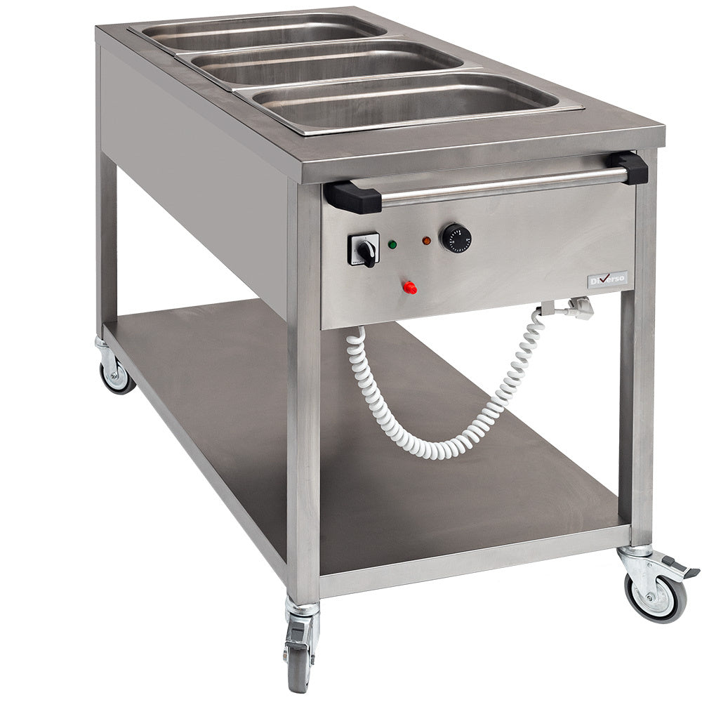 Bain marie mobile - 3x GN1/1 - WR-BM30-30 - BAIN MARIE MOBILE