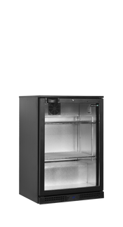 BA BA11H Arrière De Bar Armoire Frigorifique 2 Portes Aluminium Verre Double Vitrage Chromées
