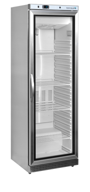 Armoire Frigorifique Professionnelle À Porte Vitrée Négatif UF400VSG 2 Portes Inox