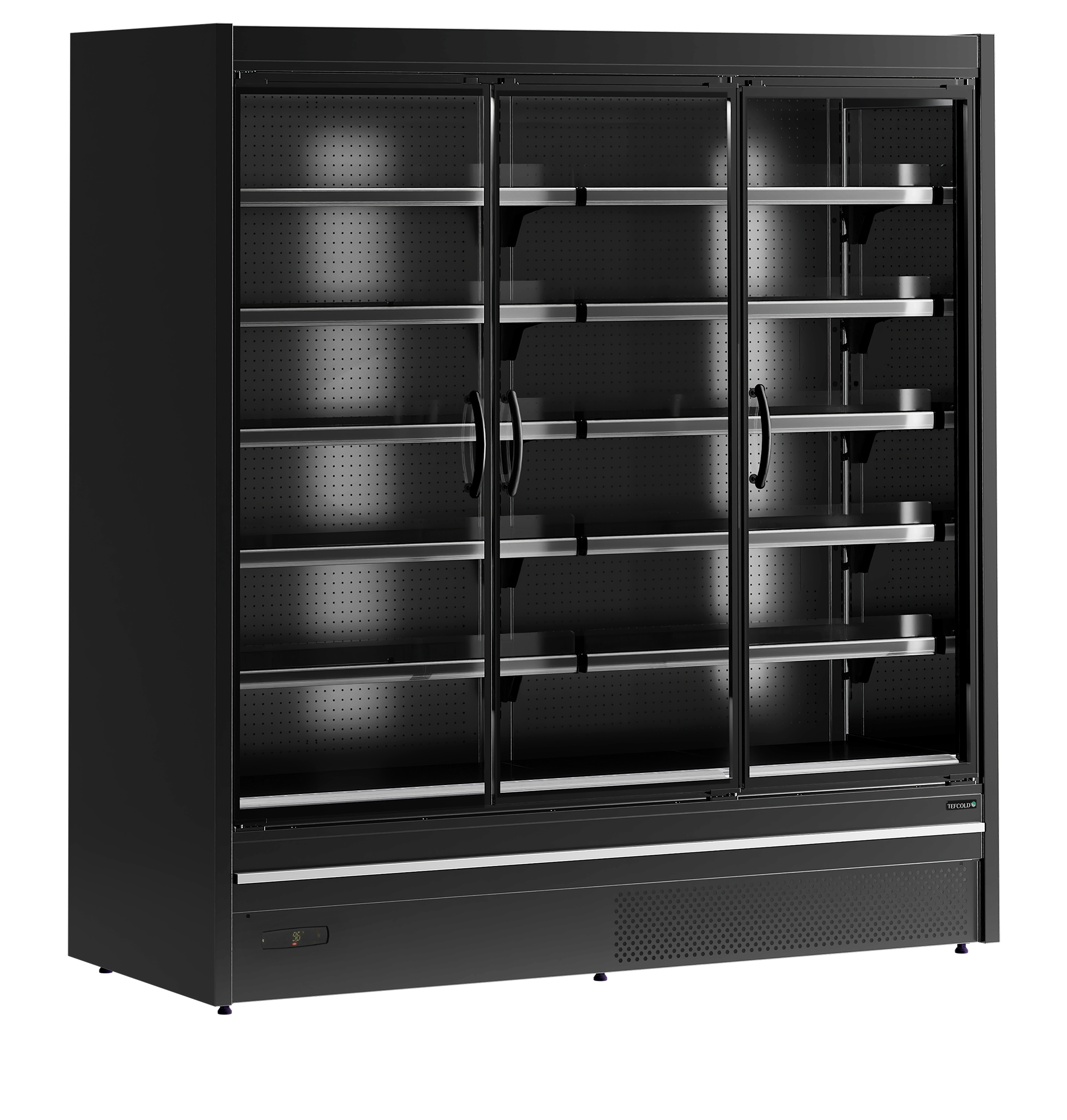 Vitrine Réfrigérée Professionnelle 2 Portes Pour Supermarché MDCA1875HB Classe 3M1 Silencieuse