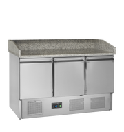 Comptoir À Pizza GN1/1 PT1365 En Inox SS304 Avec Plan Granite Froid Pour Pâte PT Professionnel