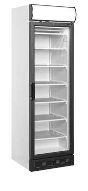 Armoire Frigorifique Vitrine Négative Professionnelle 2 Portes Avec Porte Vitrée Chauffée UFSC 371GCP