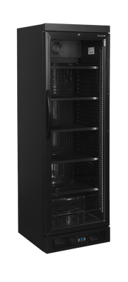 Armoire Frigorifique À Boissons Professionnelle 2 Portes Positive LED Intégré Noir CEV435