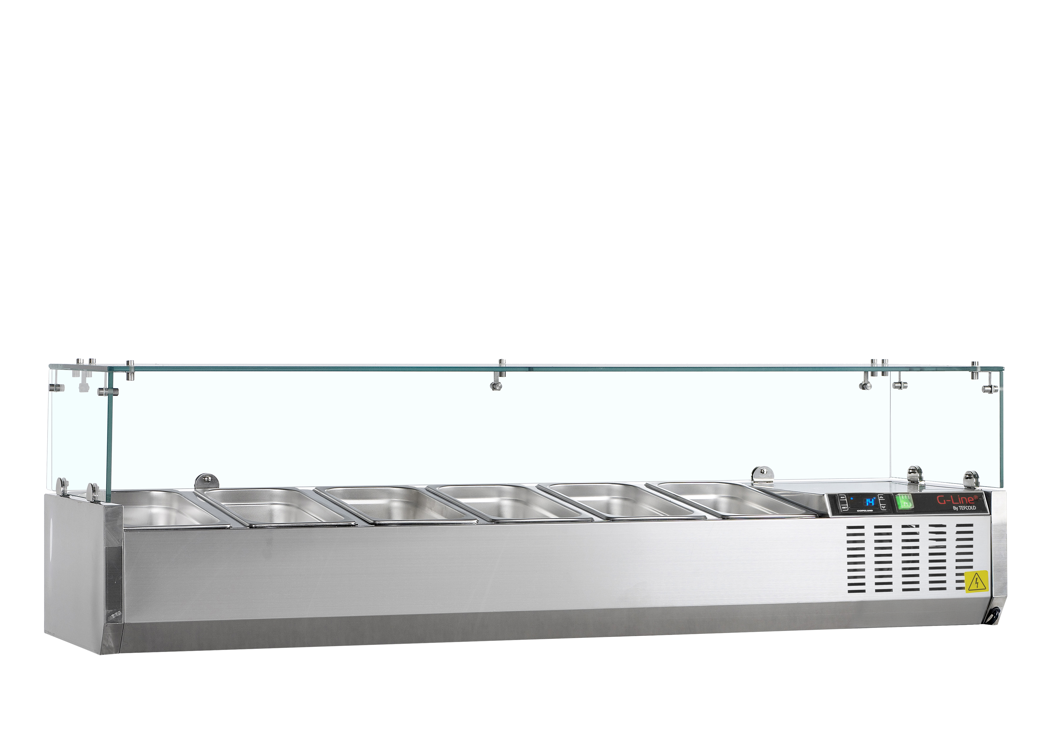 GVC Armoire Frigorifique Vitrine Réfrigérée GN1 3 GVC38 150 2 Portes Positif Professionnelle