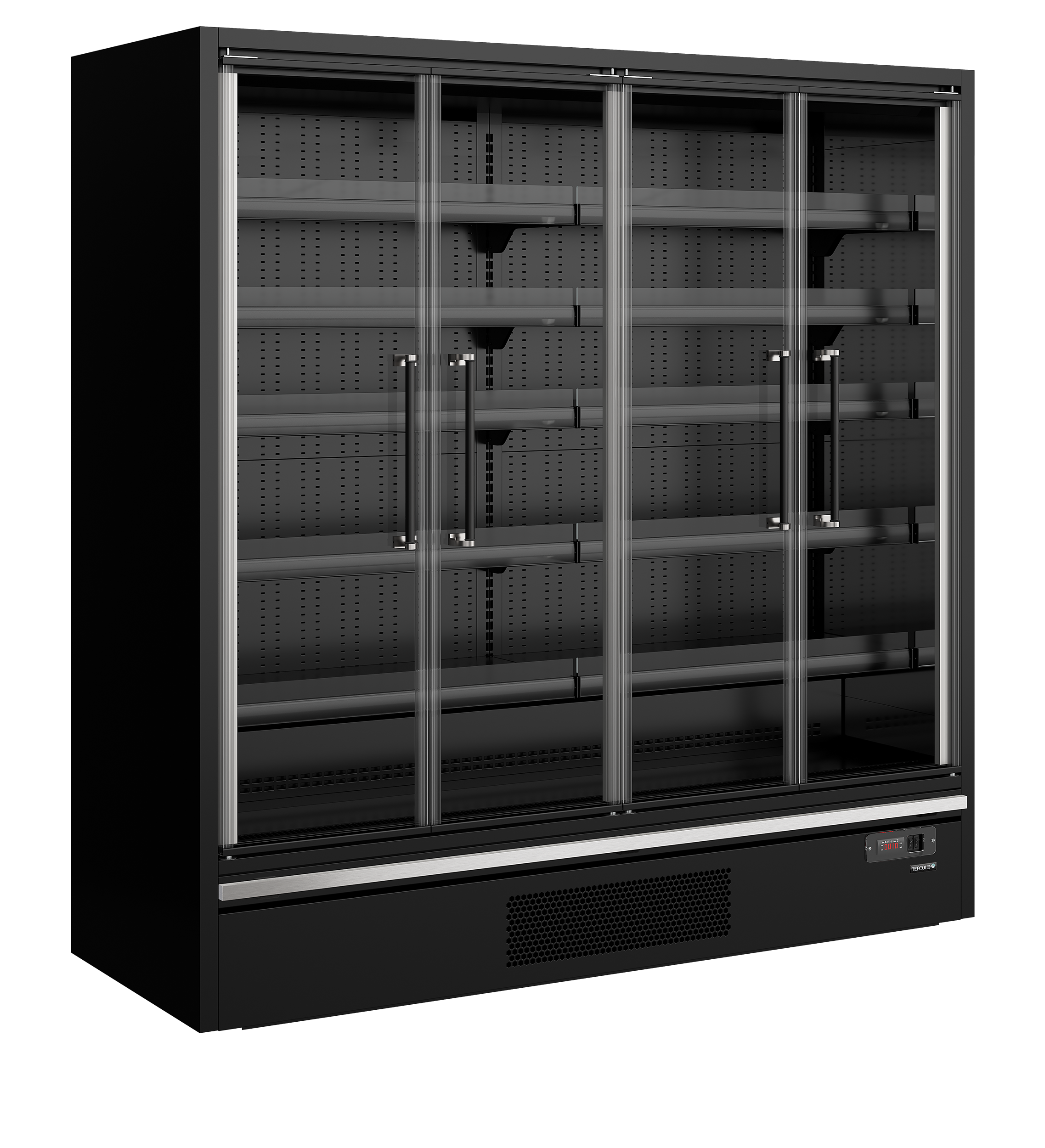 Vitrine Réfrigérée Professionnelle Galaxy Plus GP20FGD Noir 2 Portes Positif Restauration