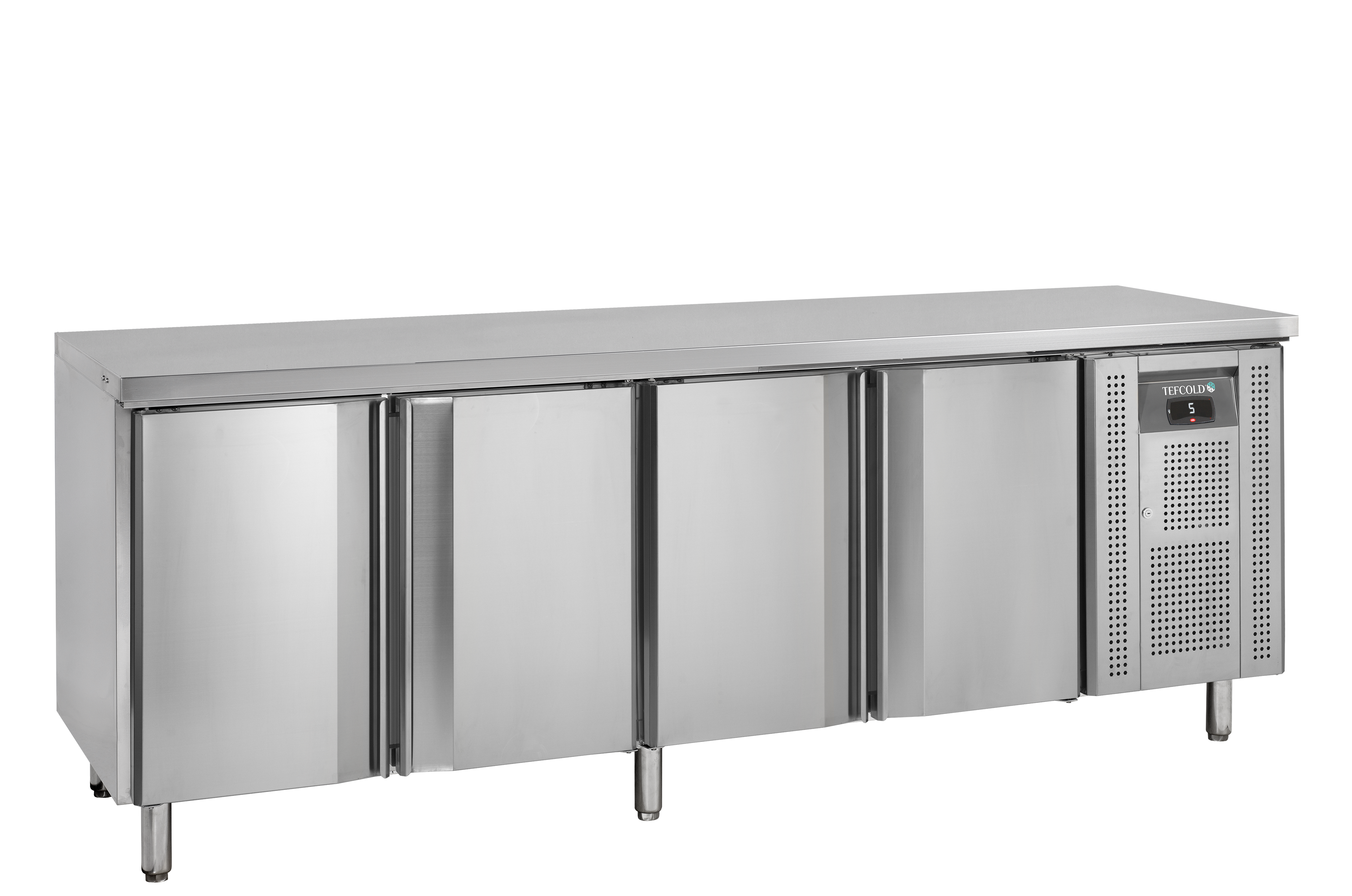 Armoire Frigorifique Professionnelle CKX GN1/1 Réfrigérateur de Comptoir en Inox SS304 CK7410X1