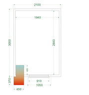Armoire Frigorifique Professionnelle 2 Portes CRPF2130WD Positive Ou Négative Pour Restaurants Et Cafés