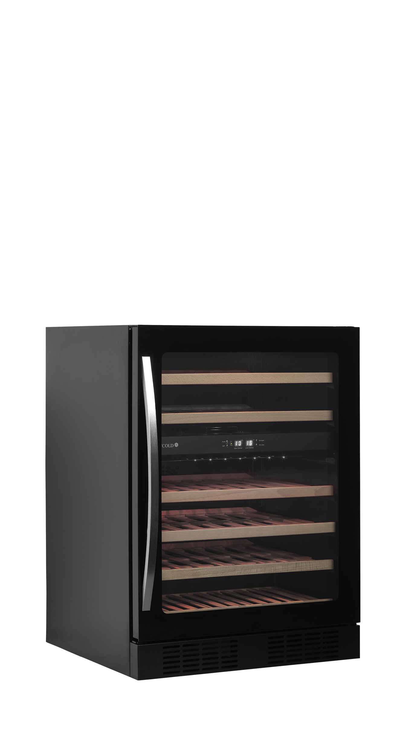 Armoire Frigorifique Professionnelle 2 Portes TFW200-2F Cave À Vin Sans Cadre LED