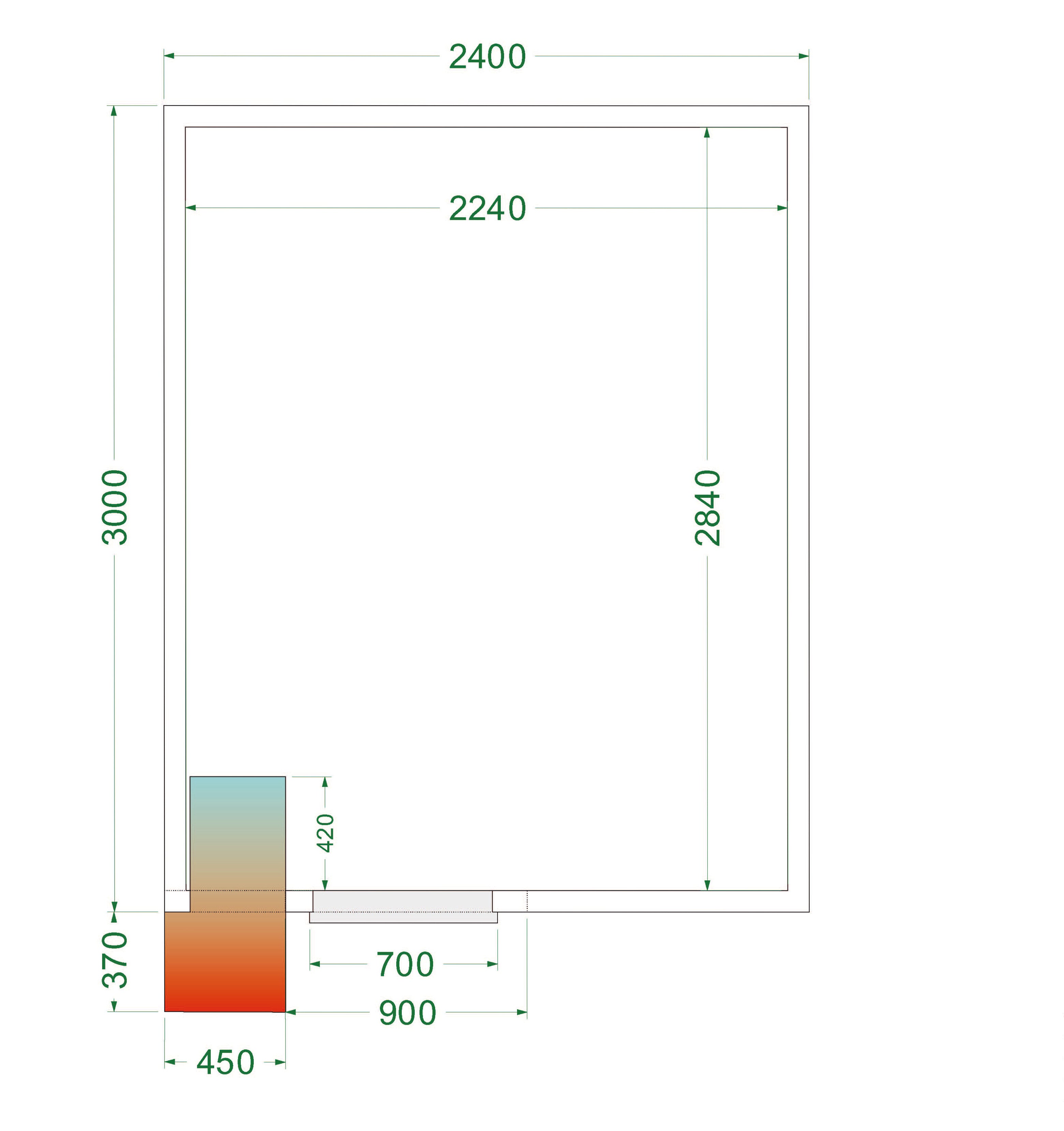 Chambre Froide Professionnelle À Deux Portes Positive CRPF2430 Armoire Réfrigérée Pour Restaurants